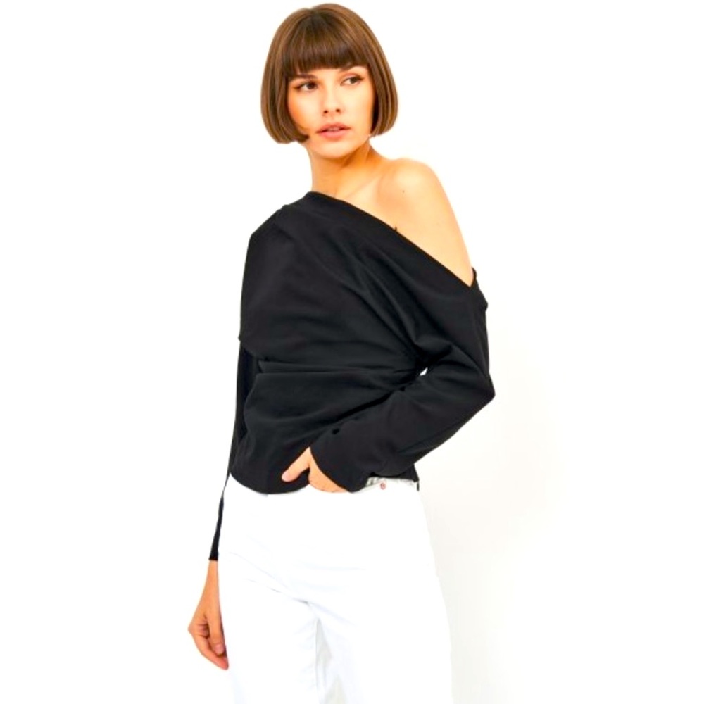Zara Off the shoulder asymmetrical top new with tag Sz Small 4437/279/800